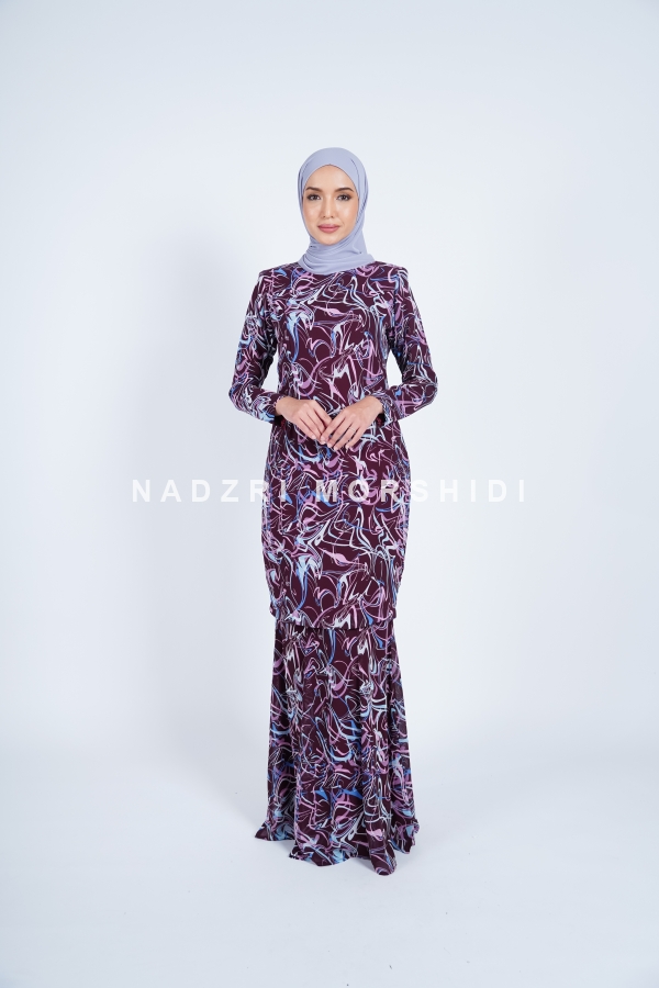 KURUNG TIARA - DARK MAROON